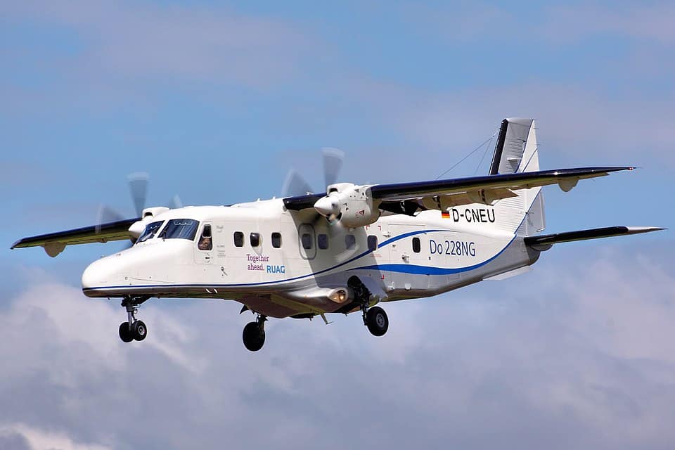 Dornier 228 aircraft - the type being converted by ZeroAvia for hydrogen-electric flight