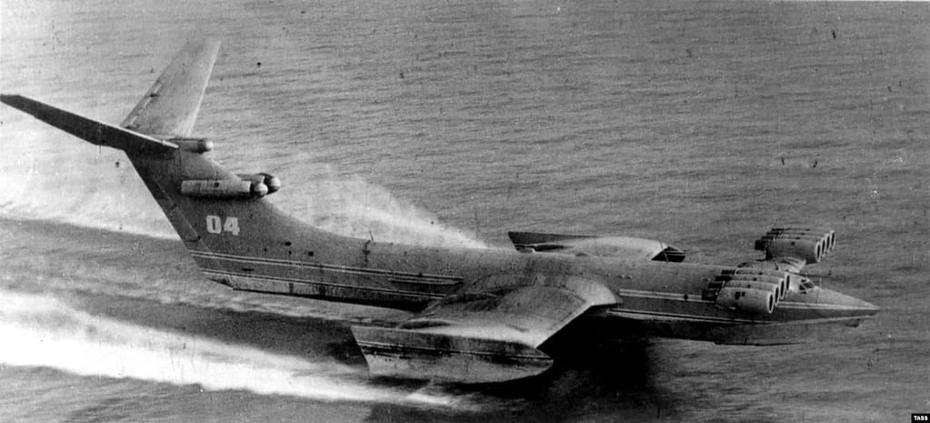 KM Ekranoplan, nicknamed "Caspian Sea Monster" by the CIA