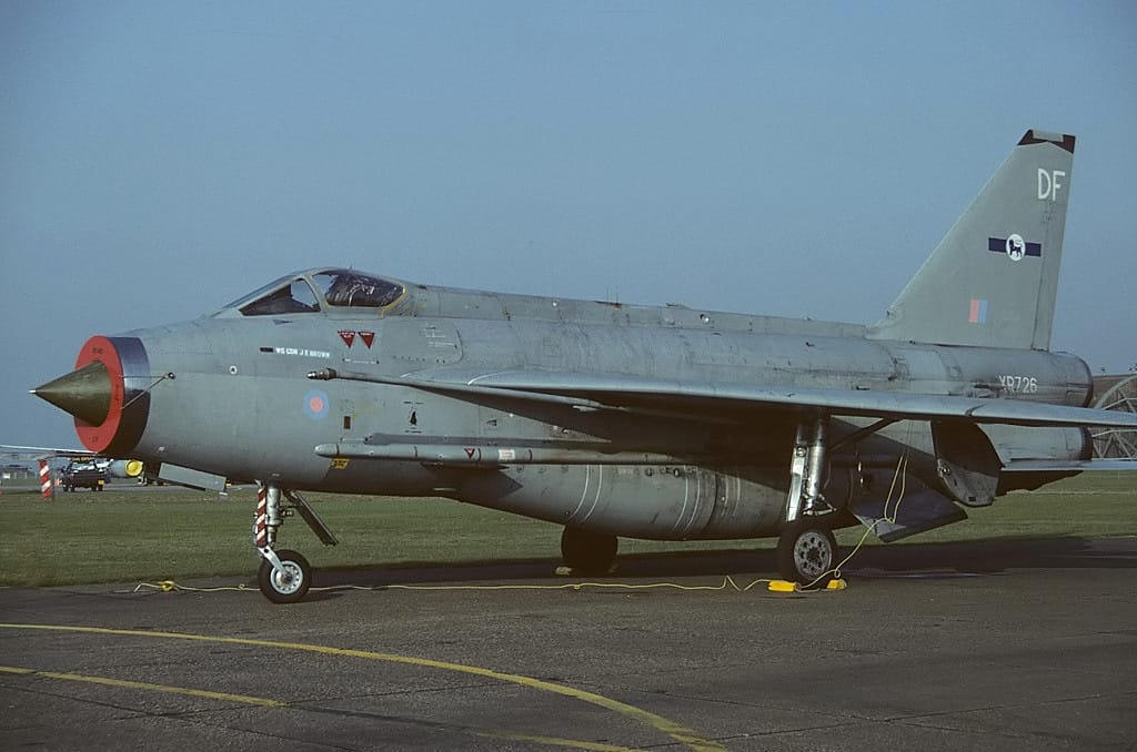 English Electric Lightning F6 de la Real Fuerza Aérea