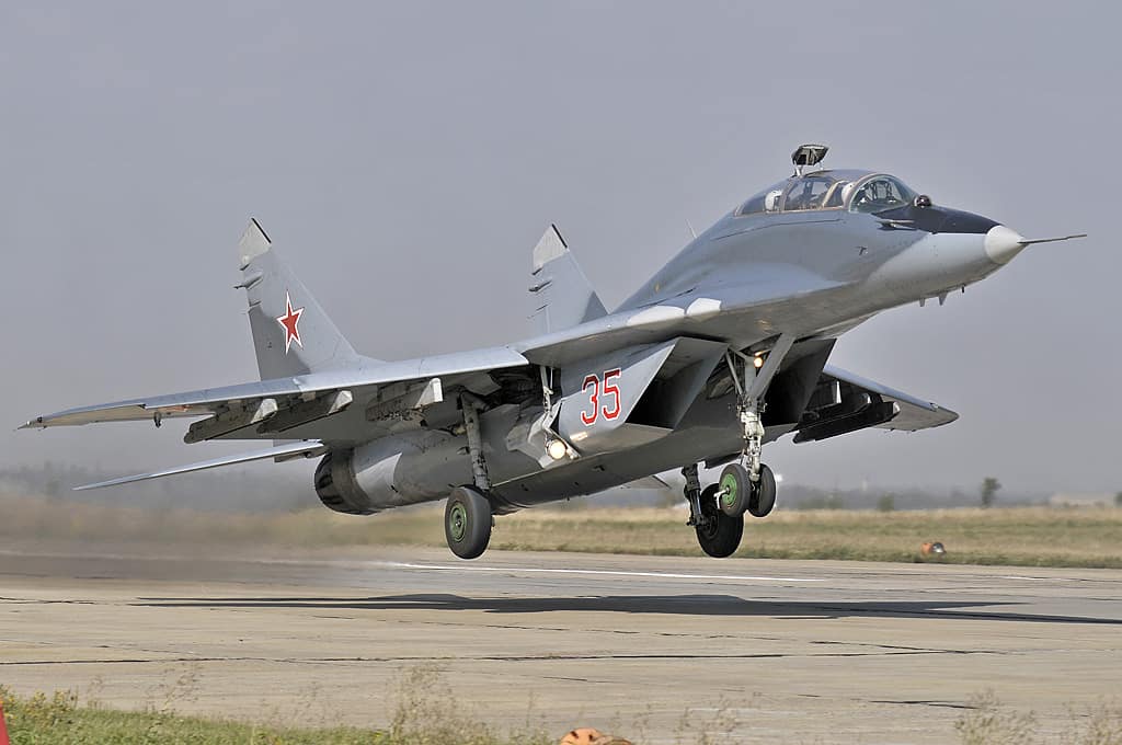 Vol de MiG-29 Russie