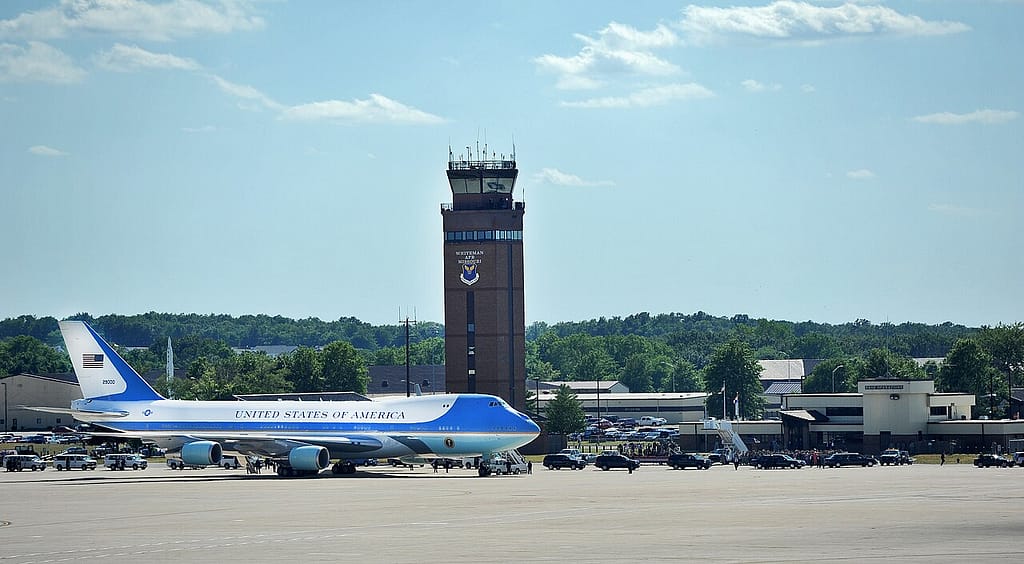 VC-25A Air Force One-Landung