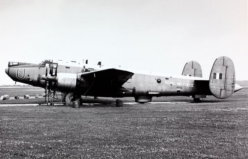 Avro Shackleton four Griffon engines with contra-rotating propellers