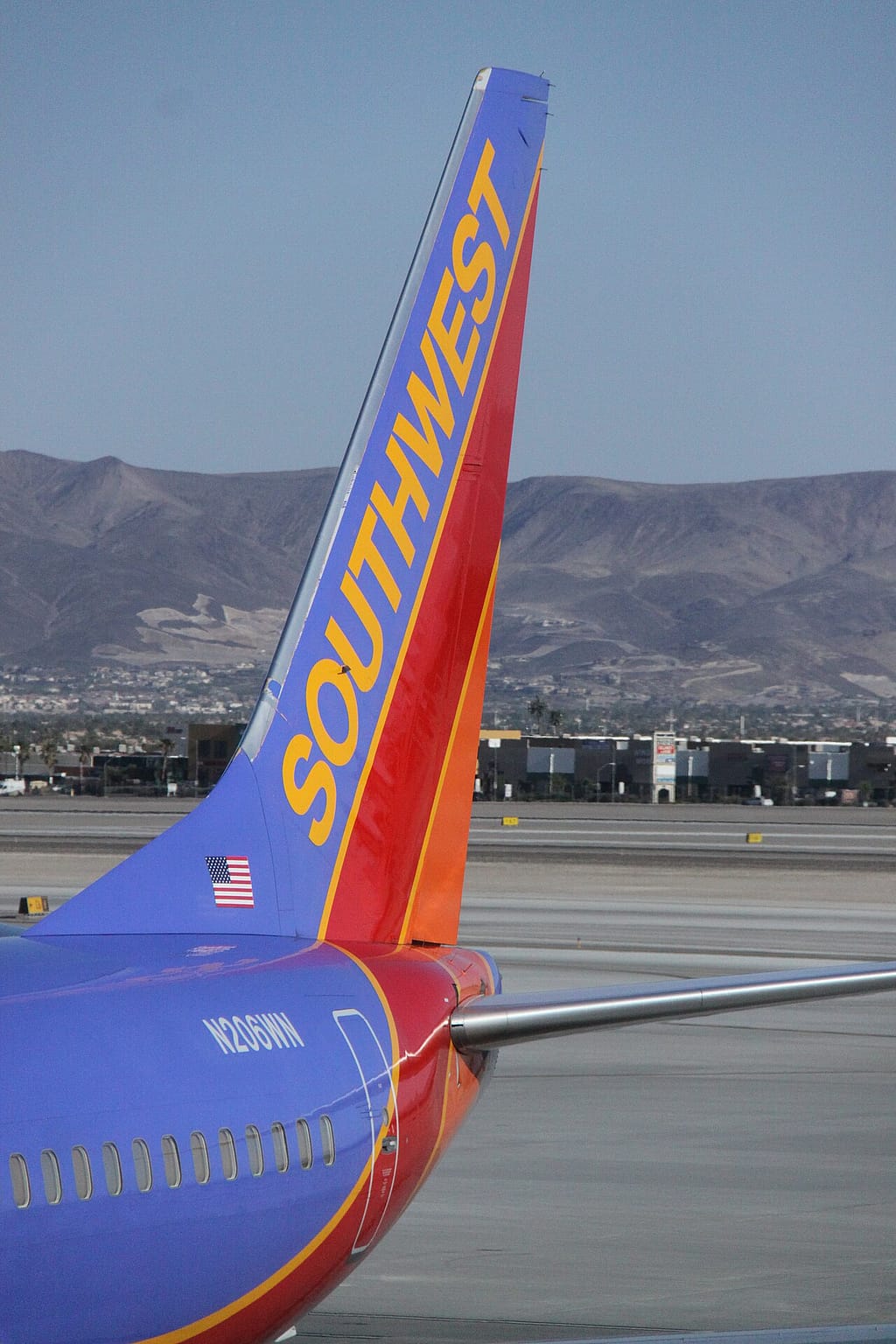 Boeing 737 vertical stabiliser and rudder