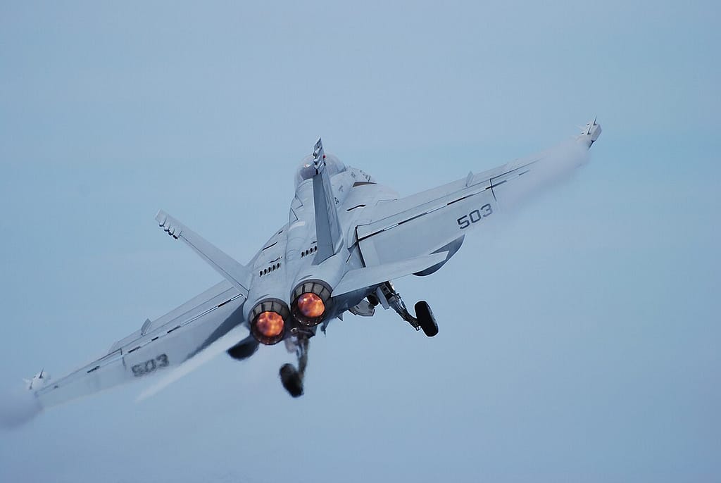 Boeing EA-18G Growler of an electronic attack squadron