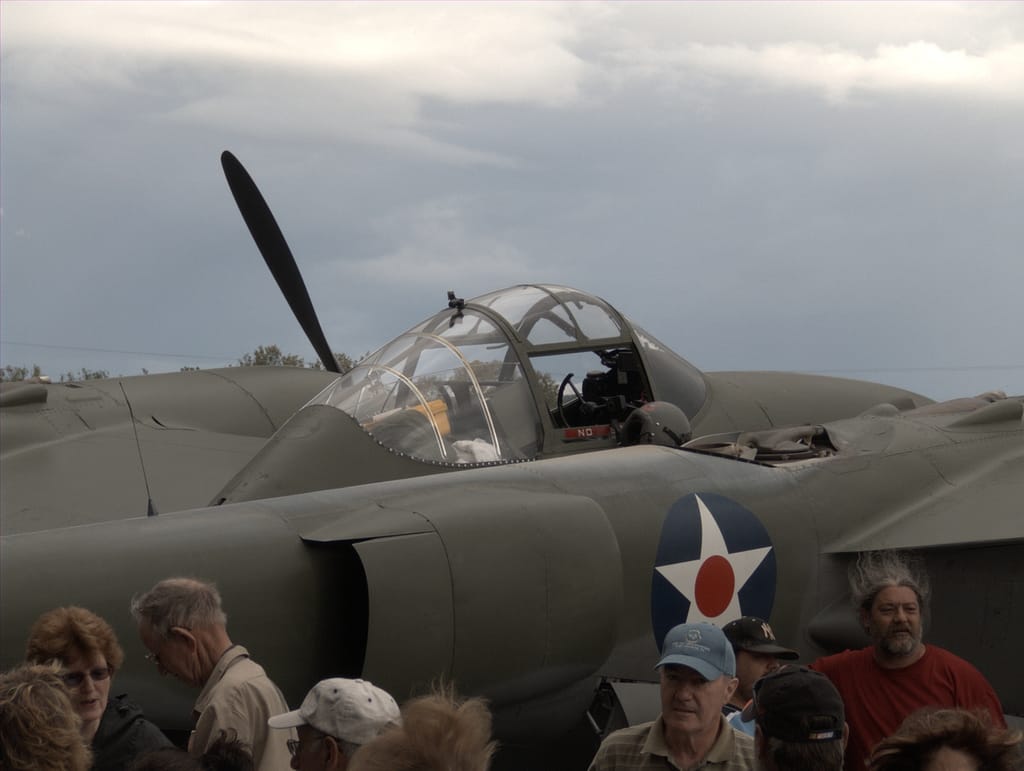 Glacier Girl restored cockpit canopy