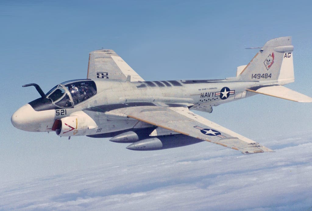 Grumman KA-6D Intruder tanker in flight