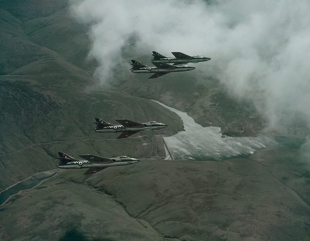 A Hawker Hunter of the RAF