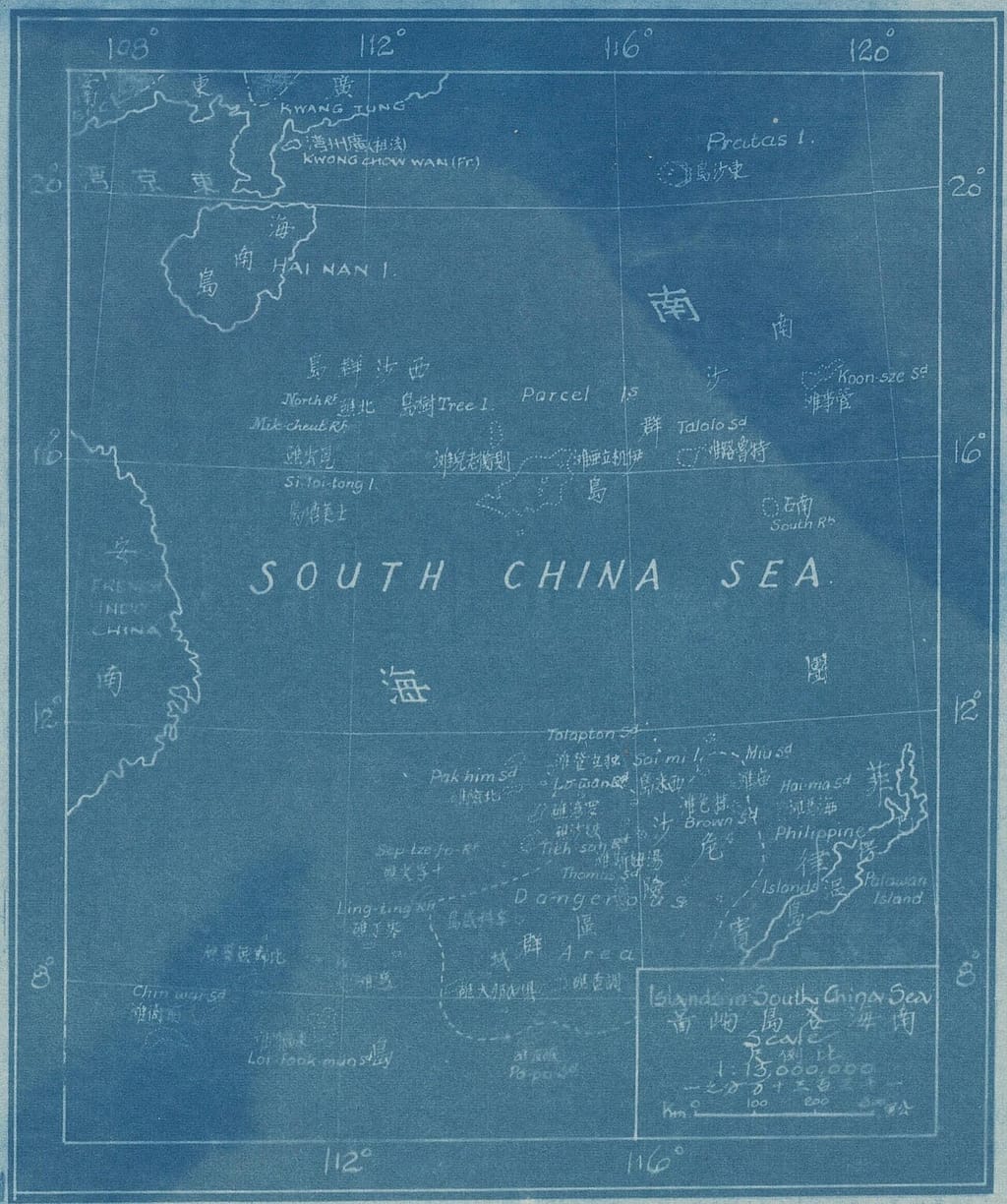 Map of the South China Sea
