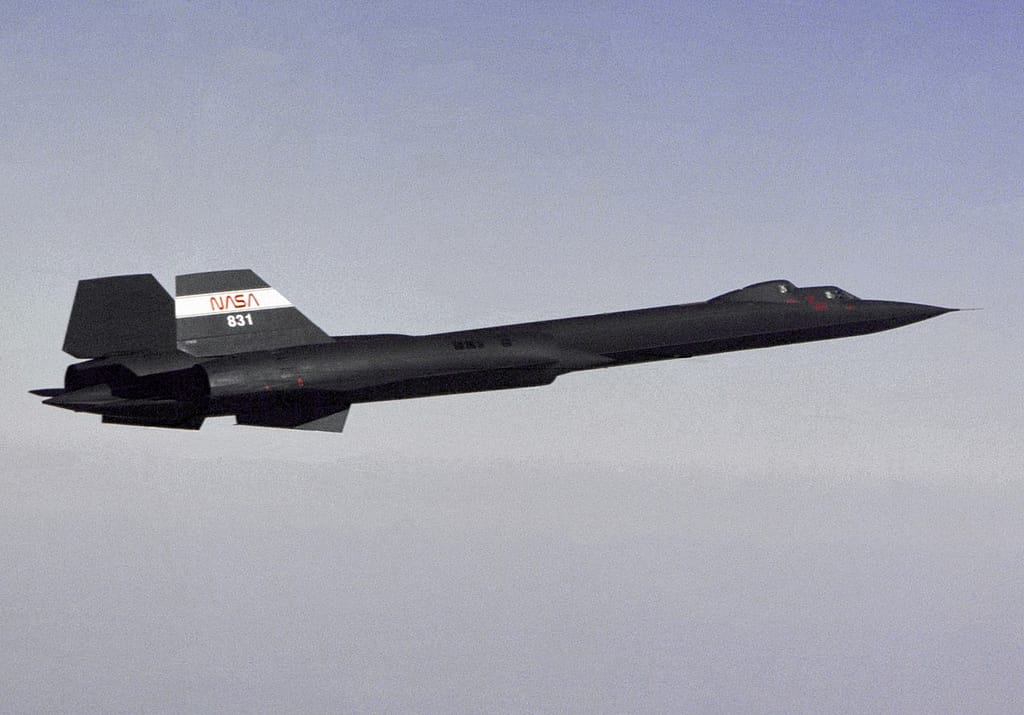 SR-71B trainer in flight
