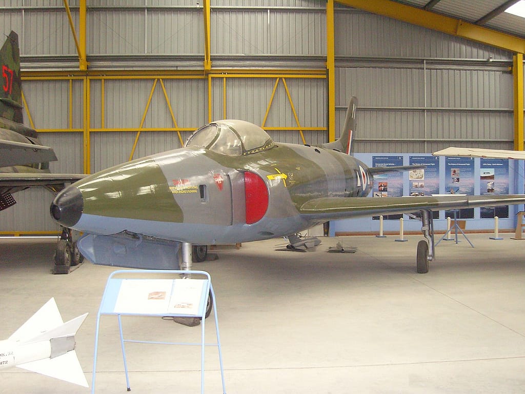 A preserved Supermarine Swift FR.5