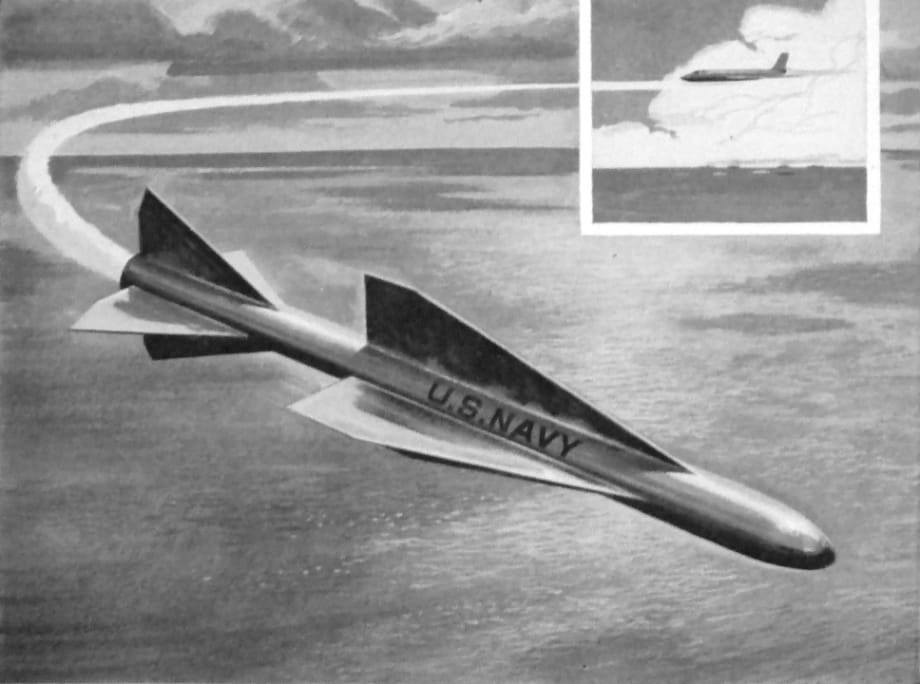 Cutaway drawing of the Bendix AAM-N-10 Eagle missile
