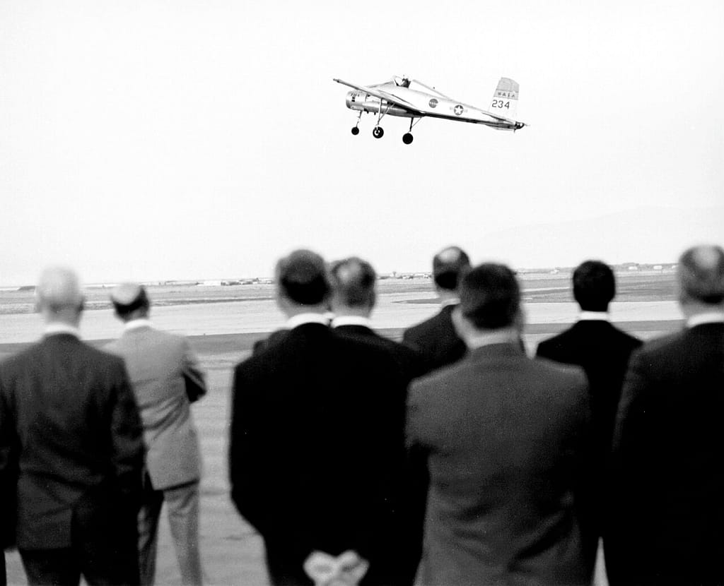 Bell X-14A vertical landing