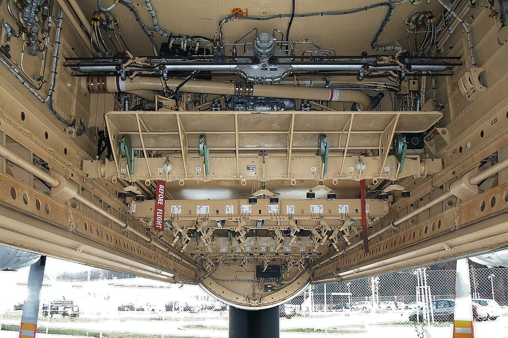 The weapons bay of a Breguet Atlantic at the Dornier Museum