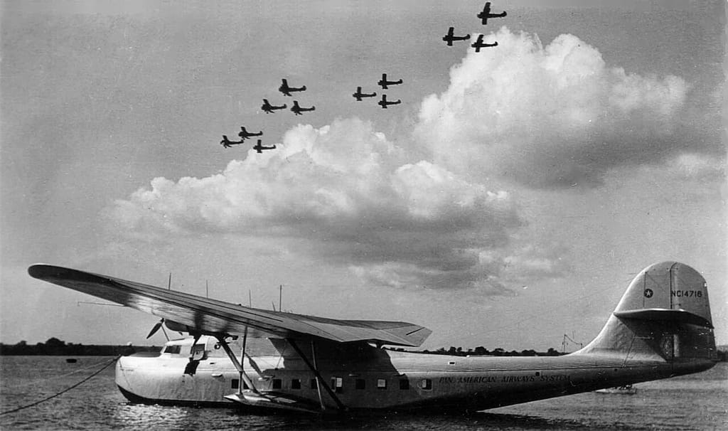 Martin M-130 China Clipper NC14716 moored at Pearl Harbor