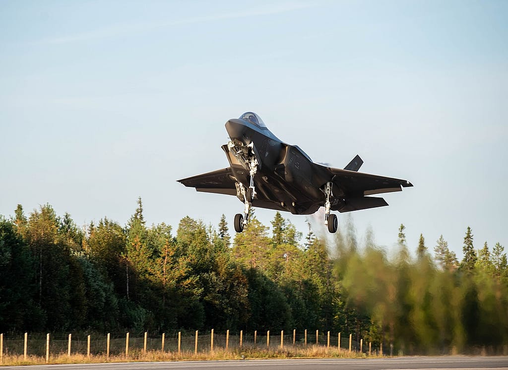 An F-35 Lightning II operating in Finland