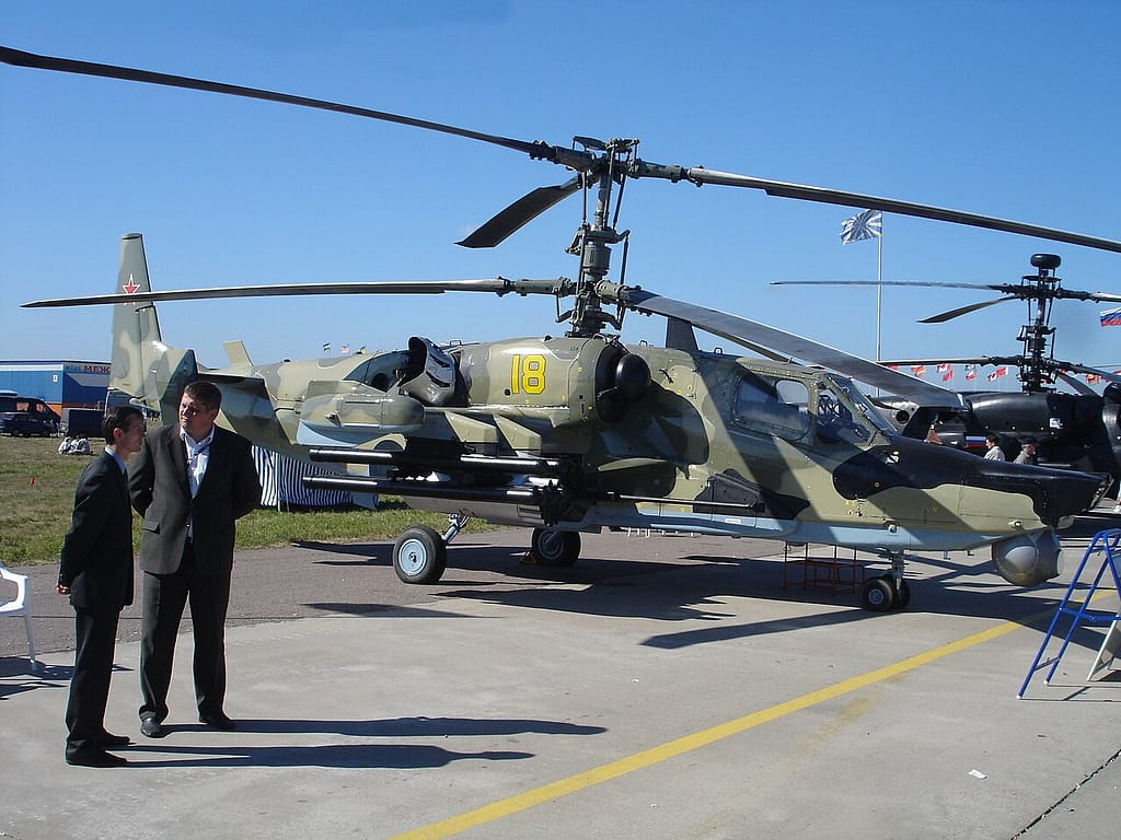 Kamov Ka-50 Black Shark single-seat attack helicopter at MAKS 2005