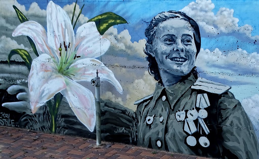 Mural of Lydia Litvyak