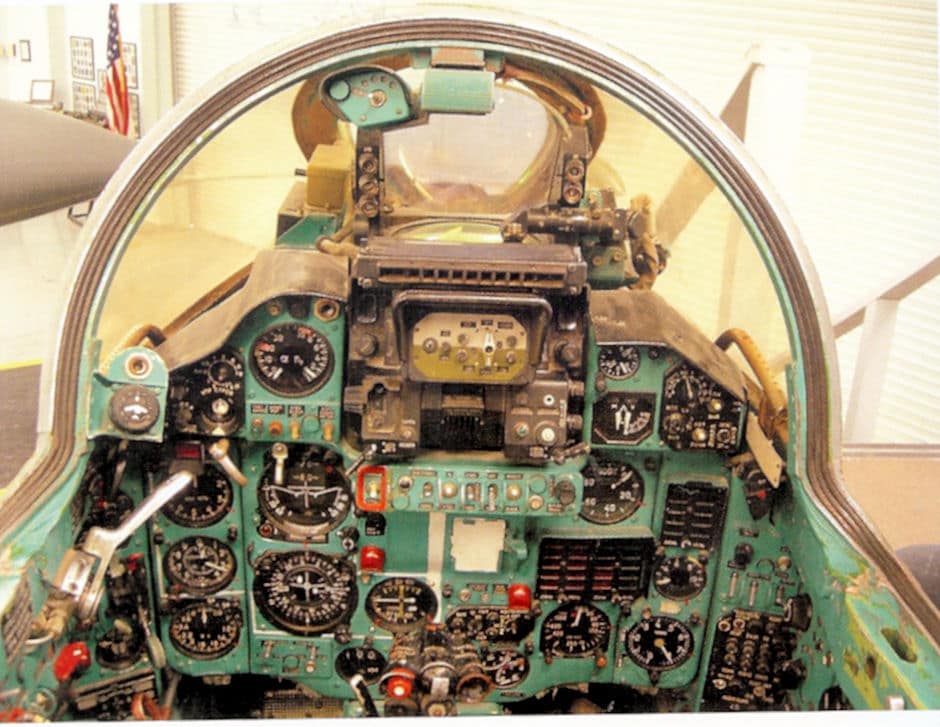 MiG-23 front cockpit of the 4477th Test and Evaluation Squadron