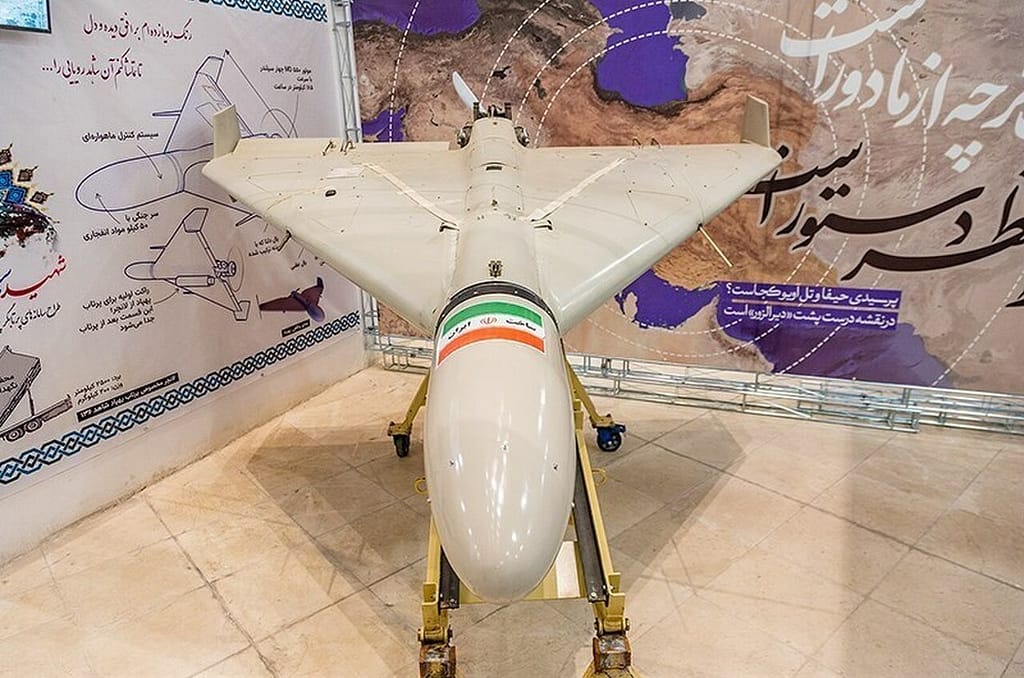 A Shahed-type attack drone