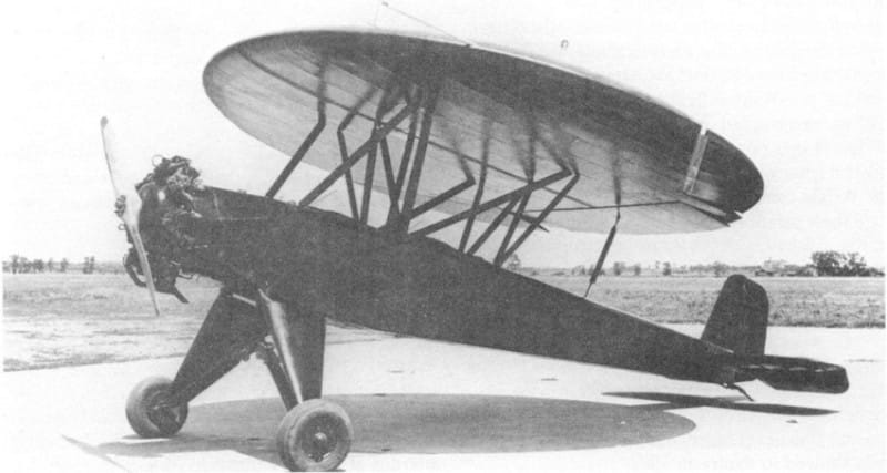 The Nemeth Parasol in flight