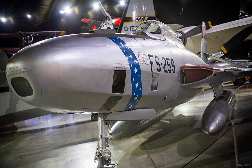 Republic RF-84K Thunderflash preserved