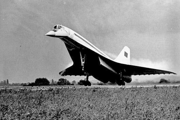 A Tupolev Tu-144 in flight