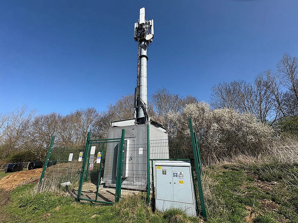 A mobile phone mast