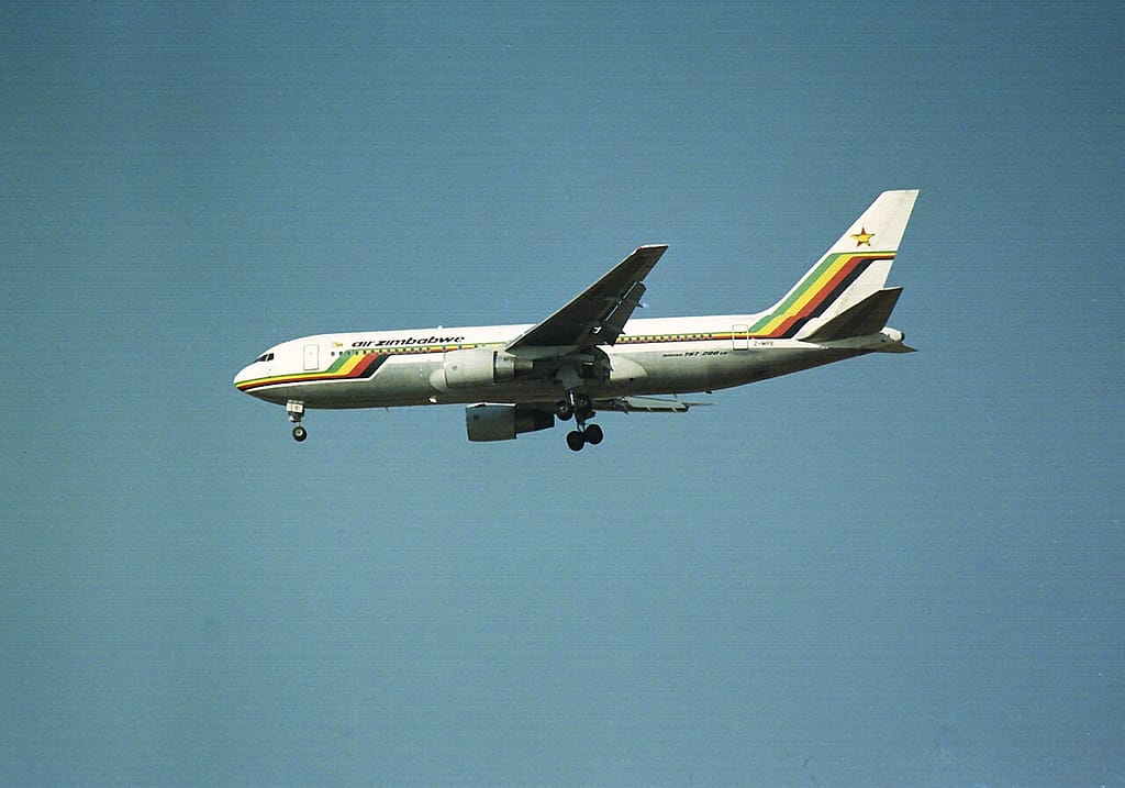 Air Zimbabwe Boeing 767-200ER Z-WPE in Air Zimbabwe livery