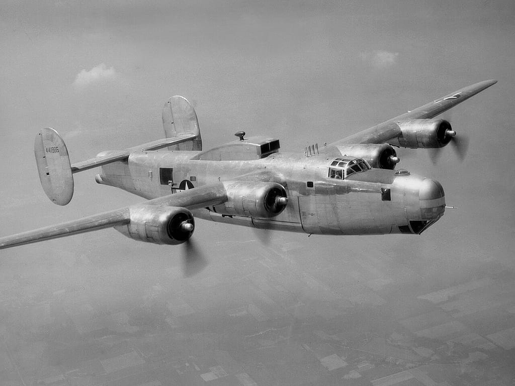 A Consolidated B-24 Liberator