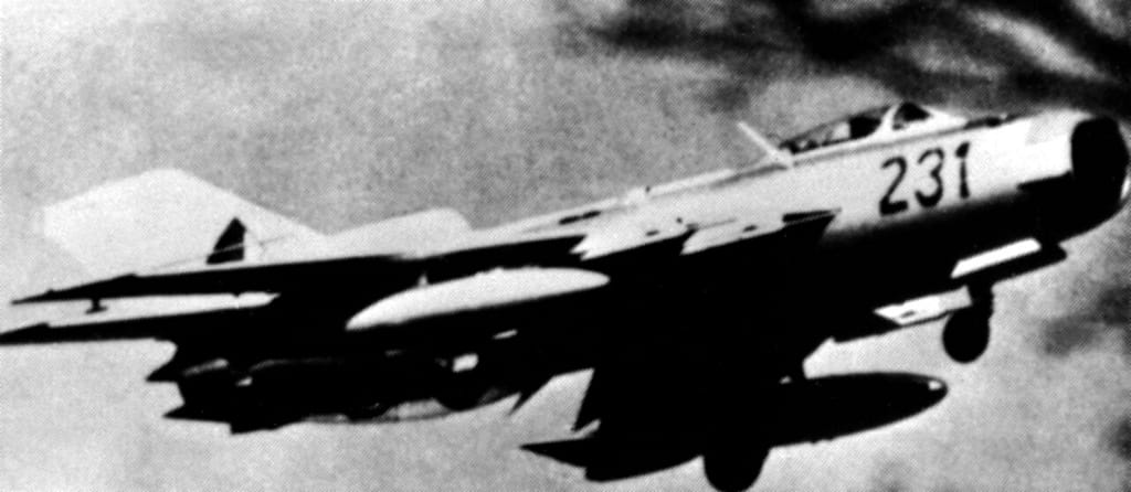 A MiG-19 Farmer in flight