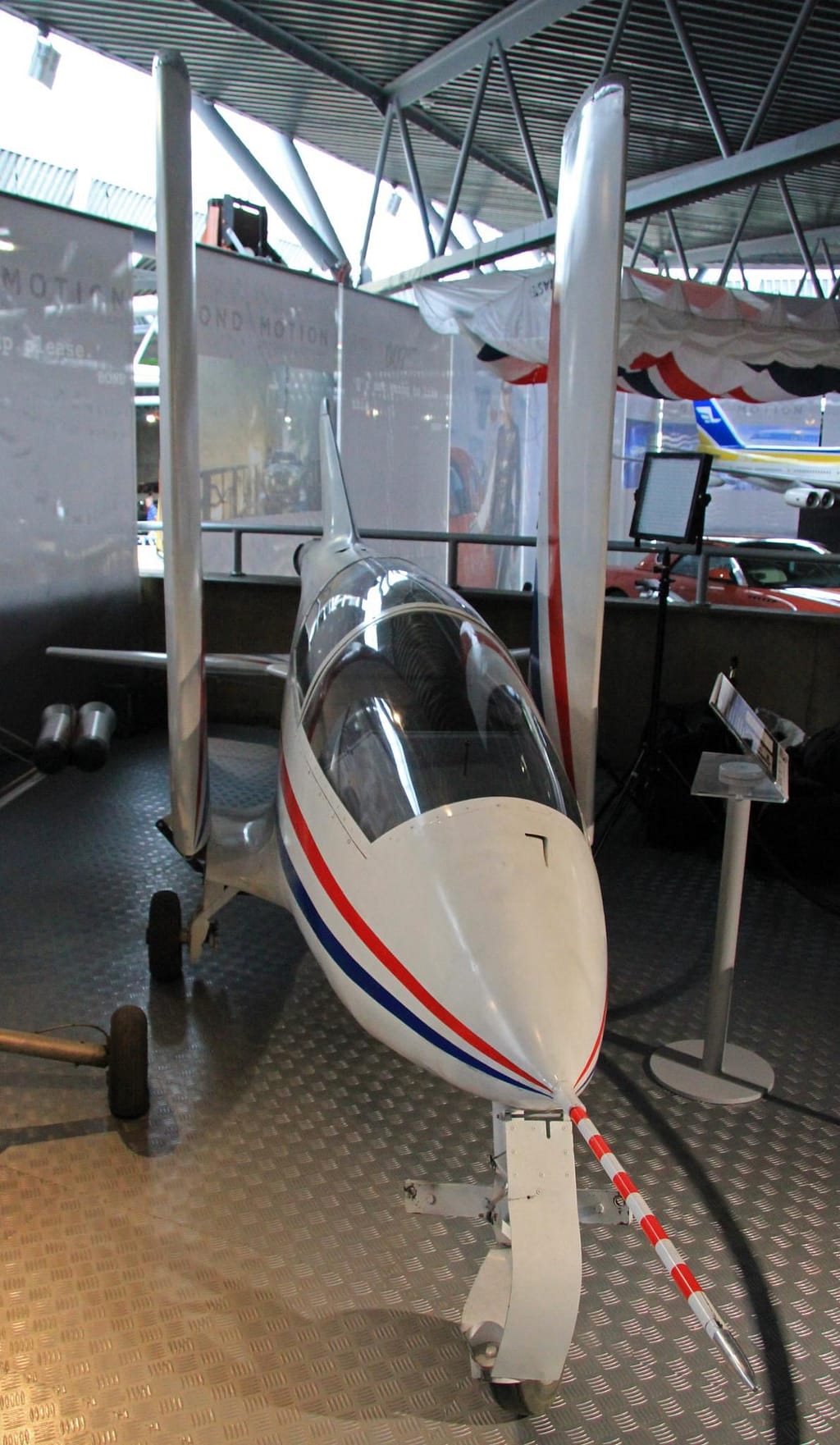 Bede BD-5J Acrostar from Octopussy on museum display