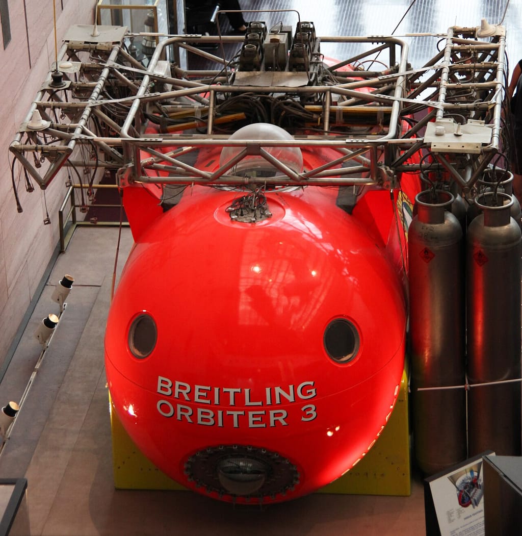 Breitling Orbiter 3 gondola at the Smithsonian