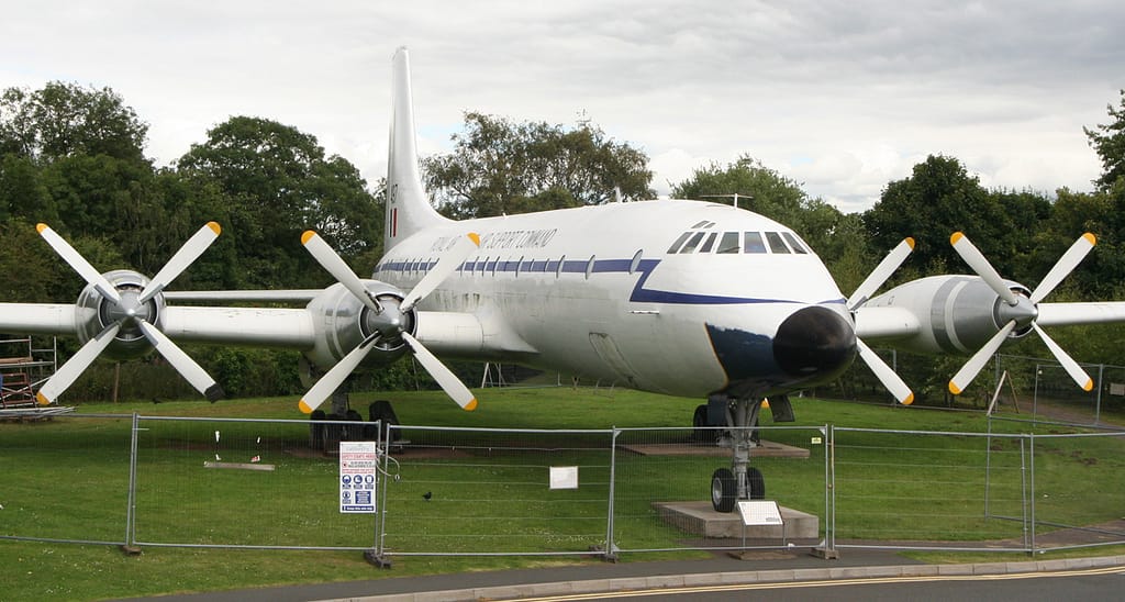 A Bristol Britannia 312F freighter in later life