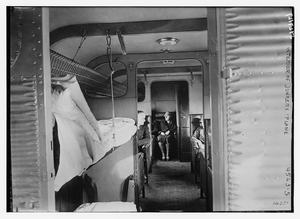 Interior of the Junkers G.38 passenger cabin