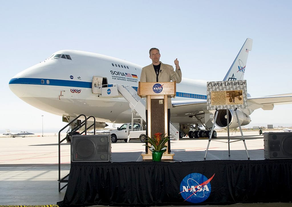 SOFIA Boeing 747SP flying observatory