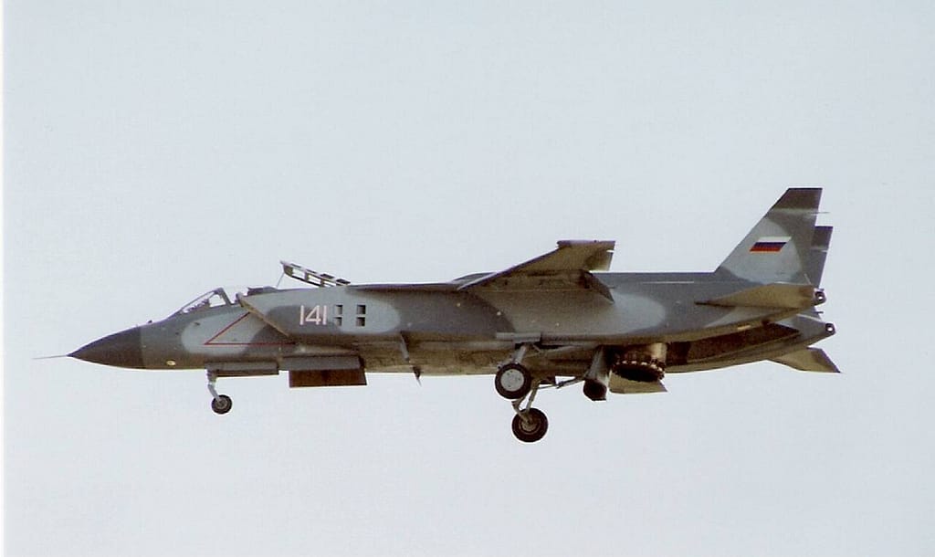 Yak-141 at the 1992 Farnborough Airshow