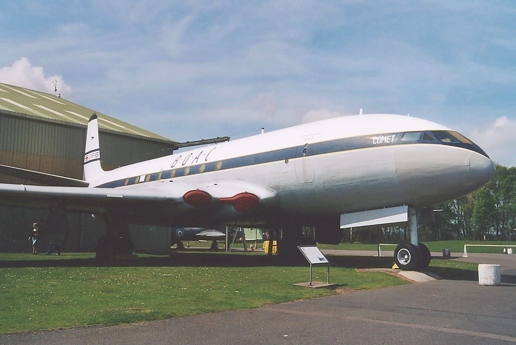 De Havilland Comet 1 in BOAC livery — the world's first commercial jet airliner