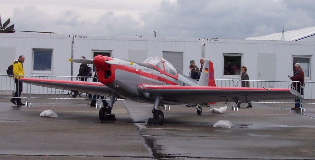 A Zlin Z-526 Akrobat, the type Neil Williams flew