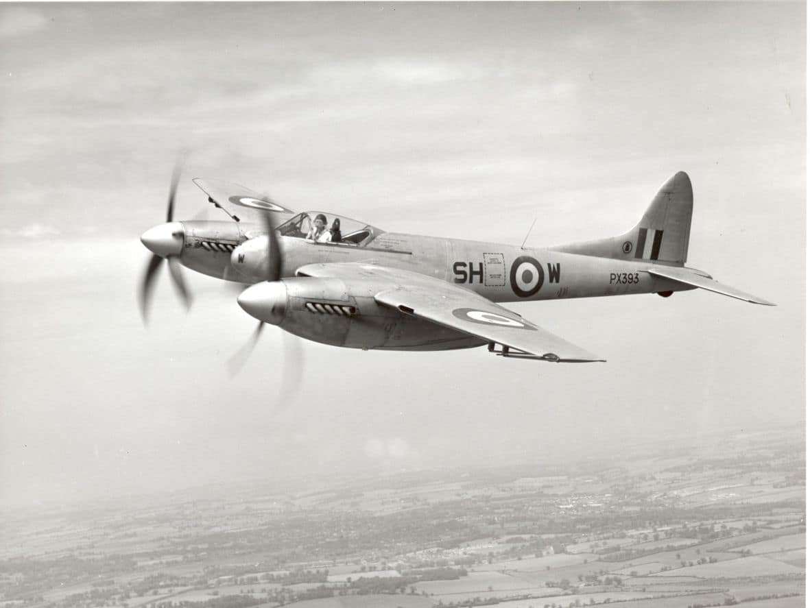A de Havilland Hornet, the fastest twin-piston fighter ever built