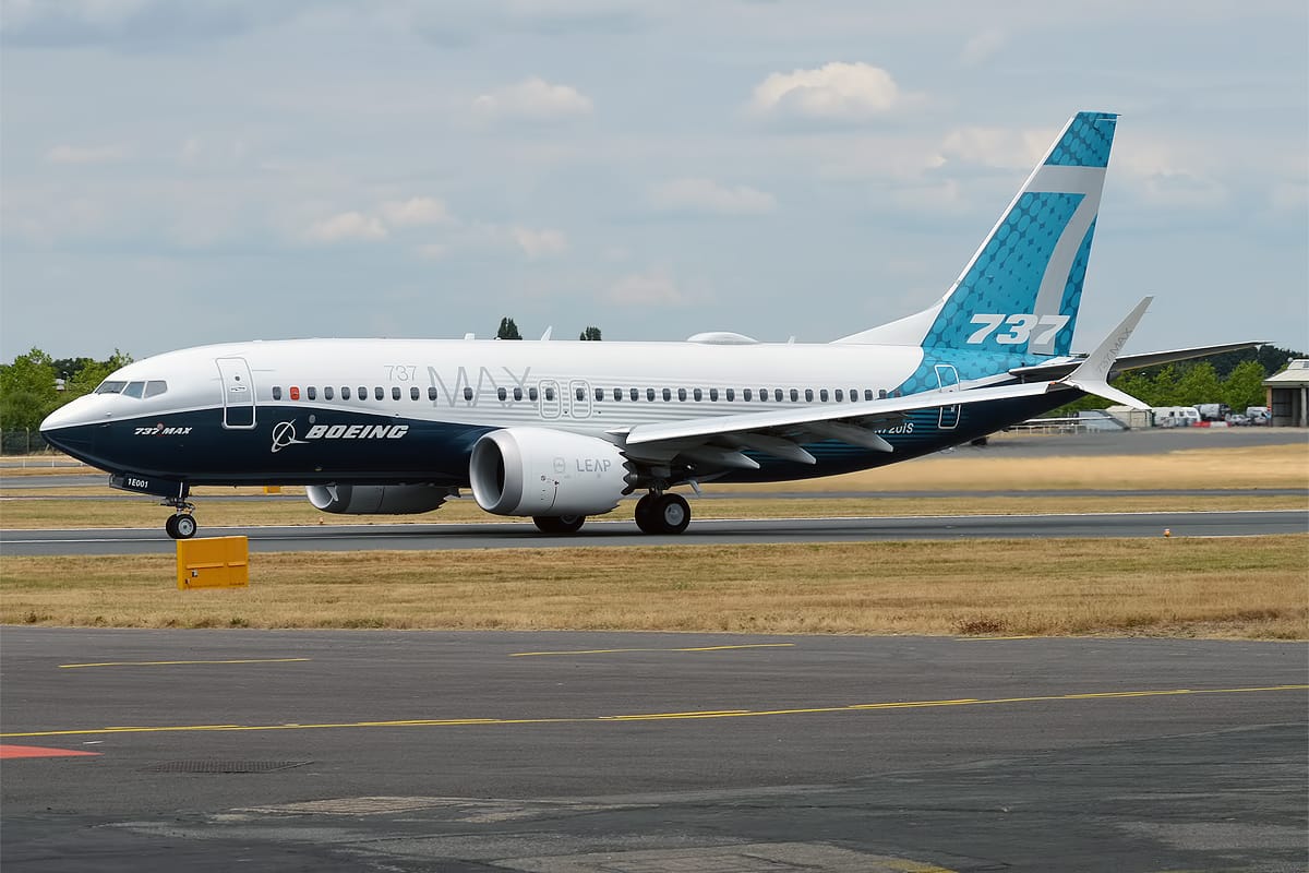 Boeing 737-7 MAX test aircraft Boeing 737-7 MAX (737 MAX 7) test aircraft N7201S