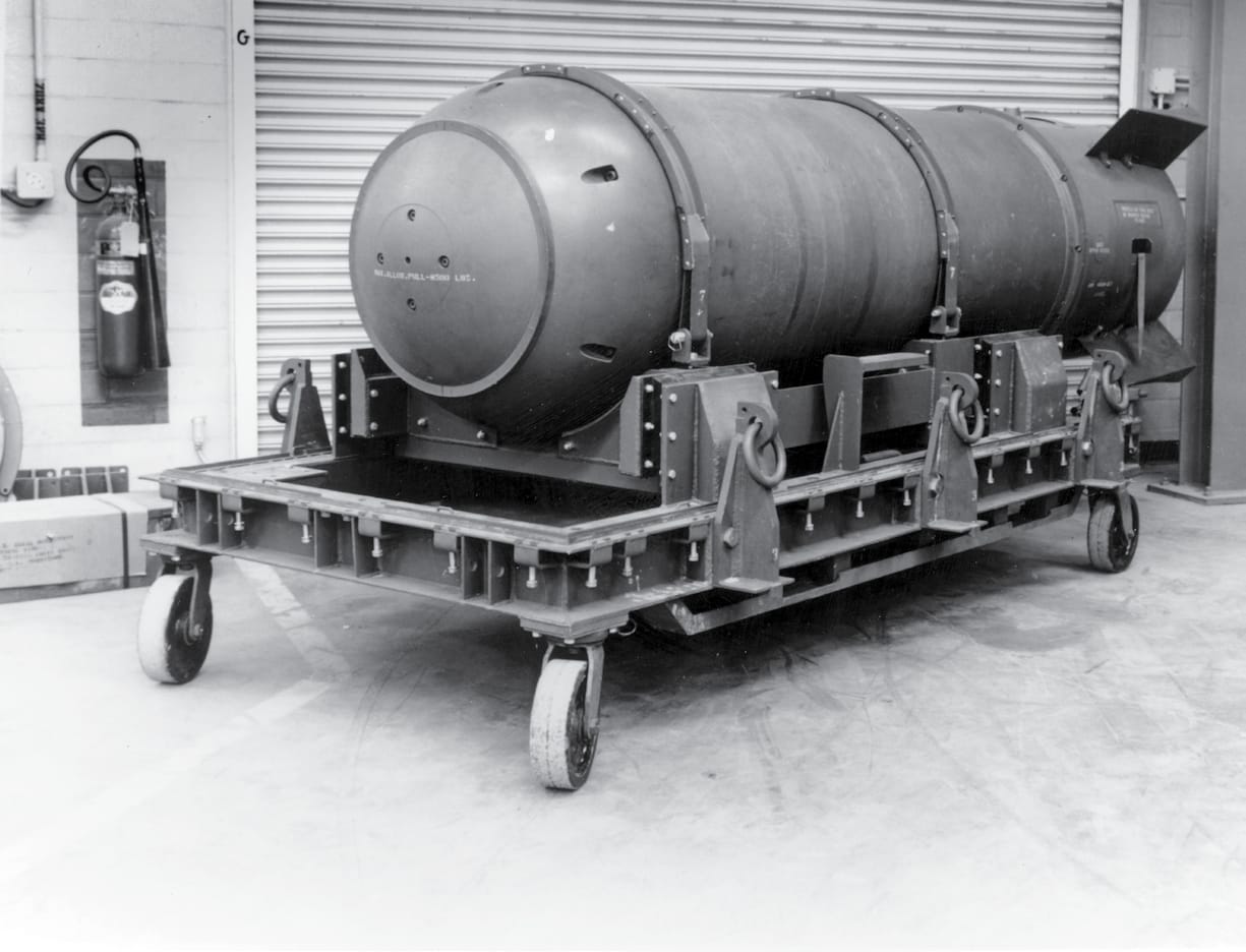 A Mark 15 thermonuclear bomb, the type lost off Tybee Island in 1958
