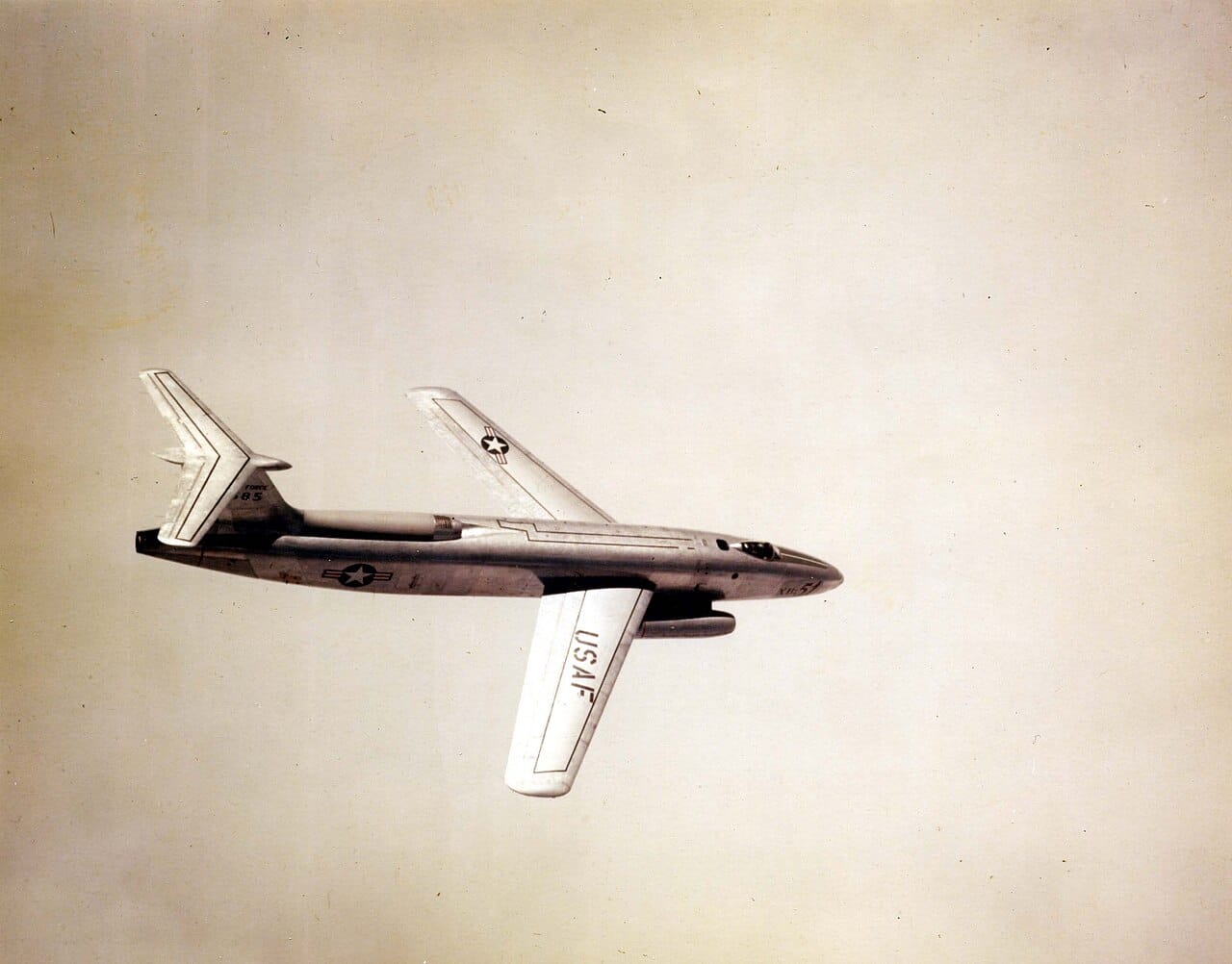 Martin XB-51 in flight The Martin XB-51 prototype in flight