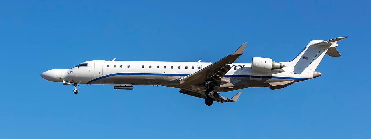 Northrop Grumman CRJ-700 N806X SCAN 06 sensor testbed at BWI airport