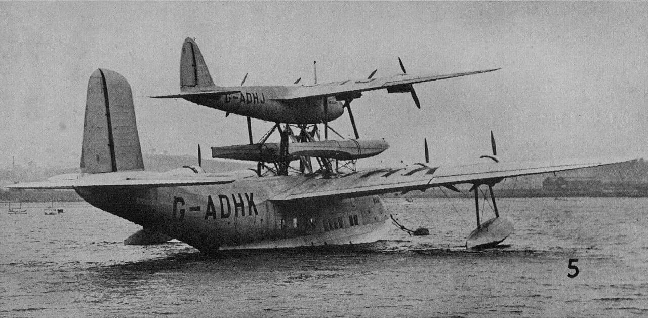 Short Mayo Composite Maia and Mercury stacked, 1938