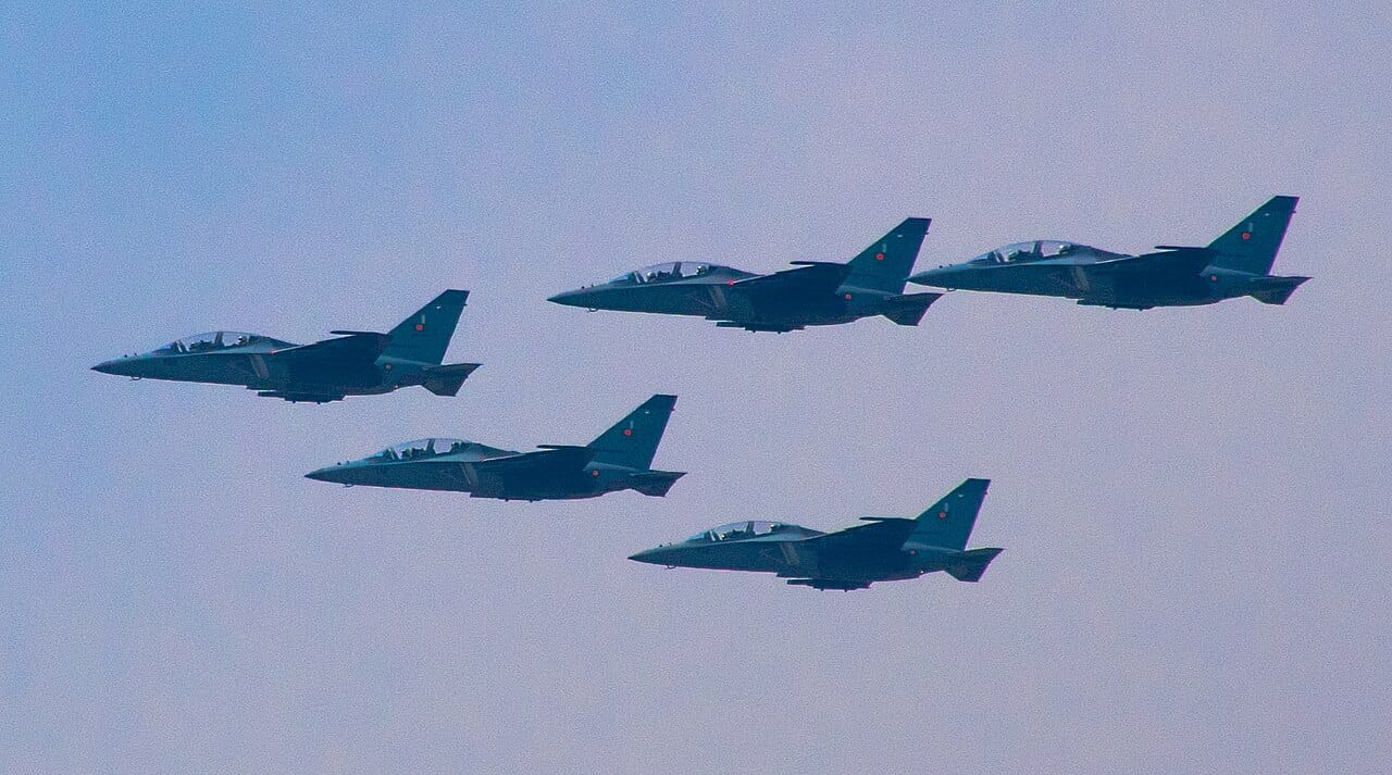 Yakovlev Yak-130 advanced jet trainer in flight