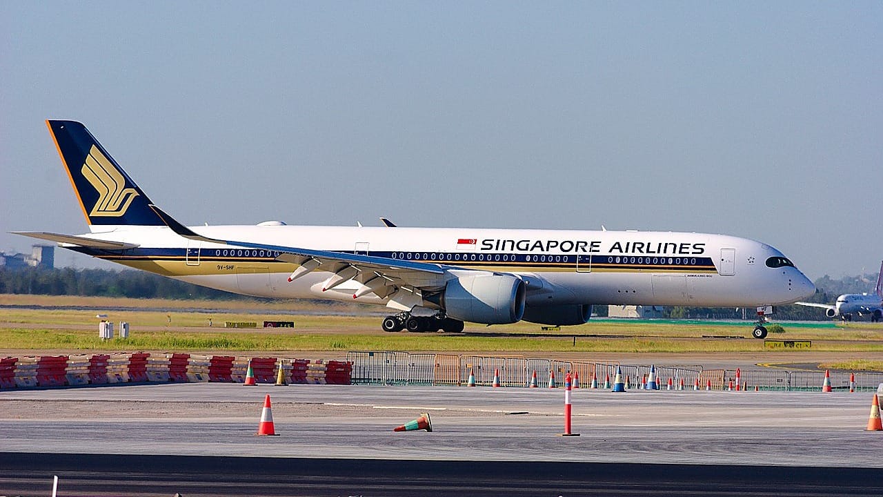 Singapore Airlines Airbus A350-900 in SIA livery