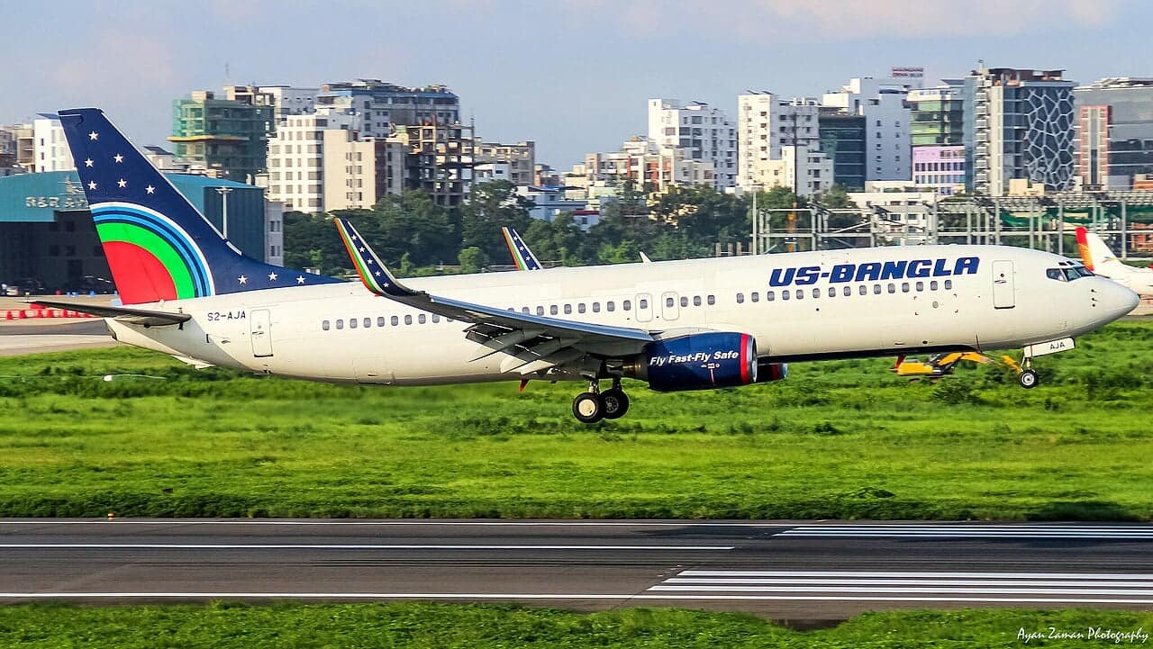 US-Bangla Airlines Boeing 737 at Dhaka