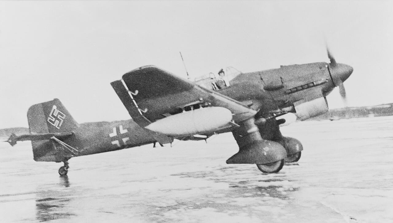 A Junkers Ju 87 Stuka, the type Rudel flew on the Eastern Front