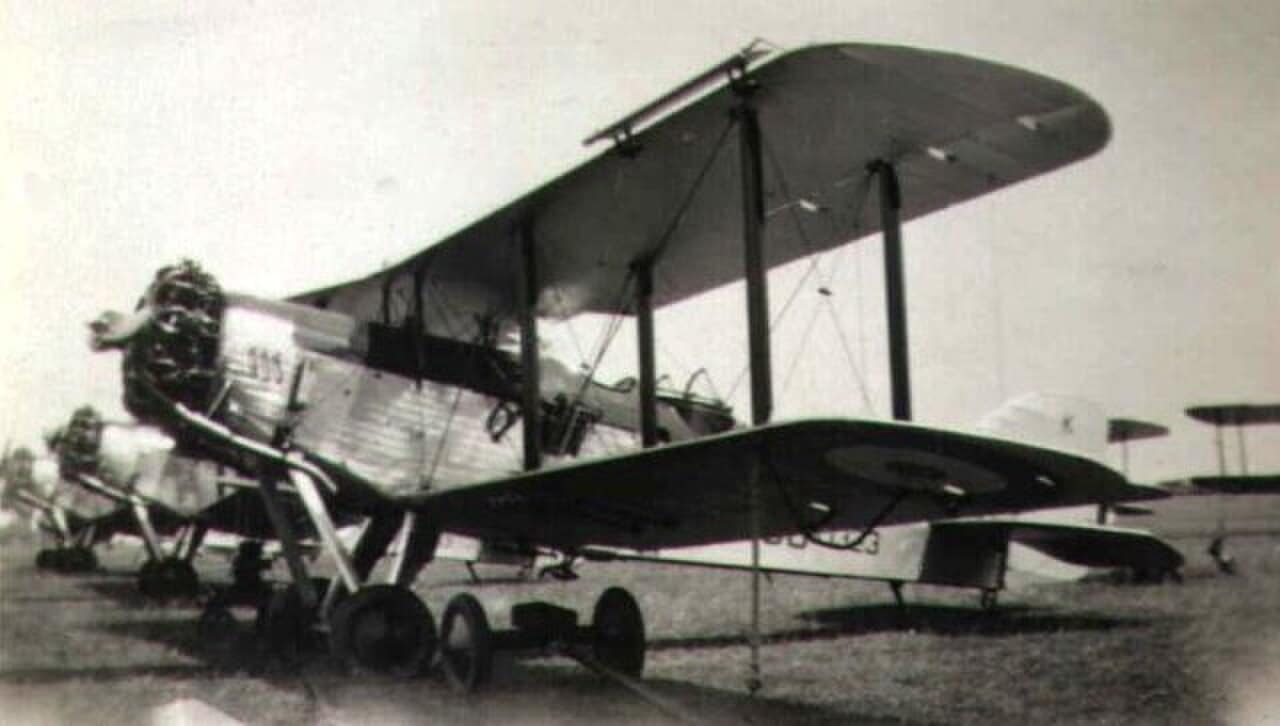 A Westland Wallace biplane of the type flown over Everest in 1933