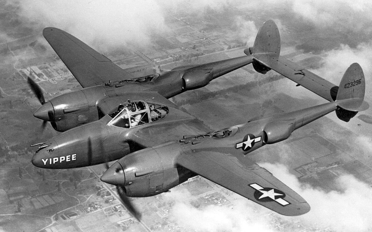 P-38J Lightning, juhu! Lockheed P-38J Lightning